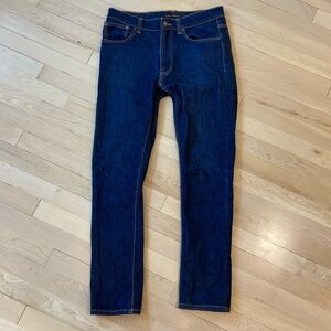 Nudie Jeans Lean Dean Slim Straight Dry 16 Dips Blue and Orange Size 33x30